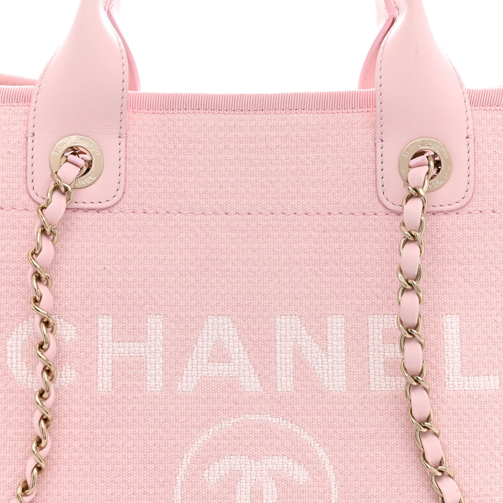 Mixed Fibers Small Deauville Tote Light Pink