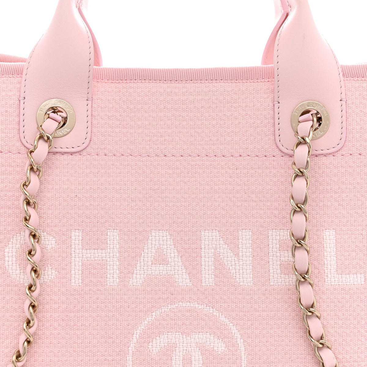 Mixed Fibers Small Deauville Tote Light Pink