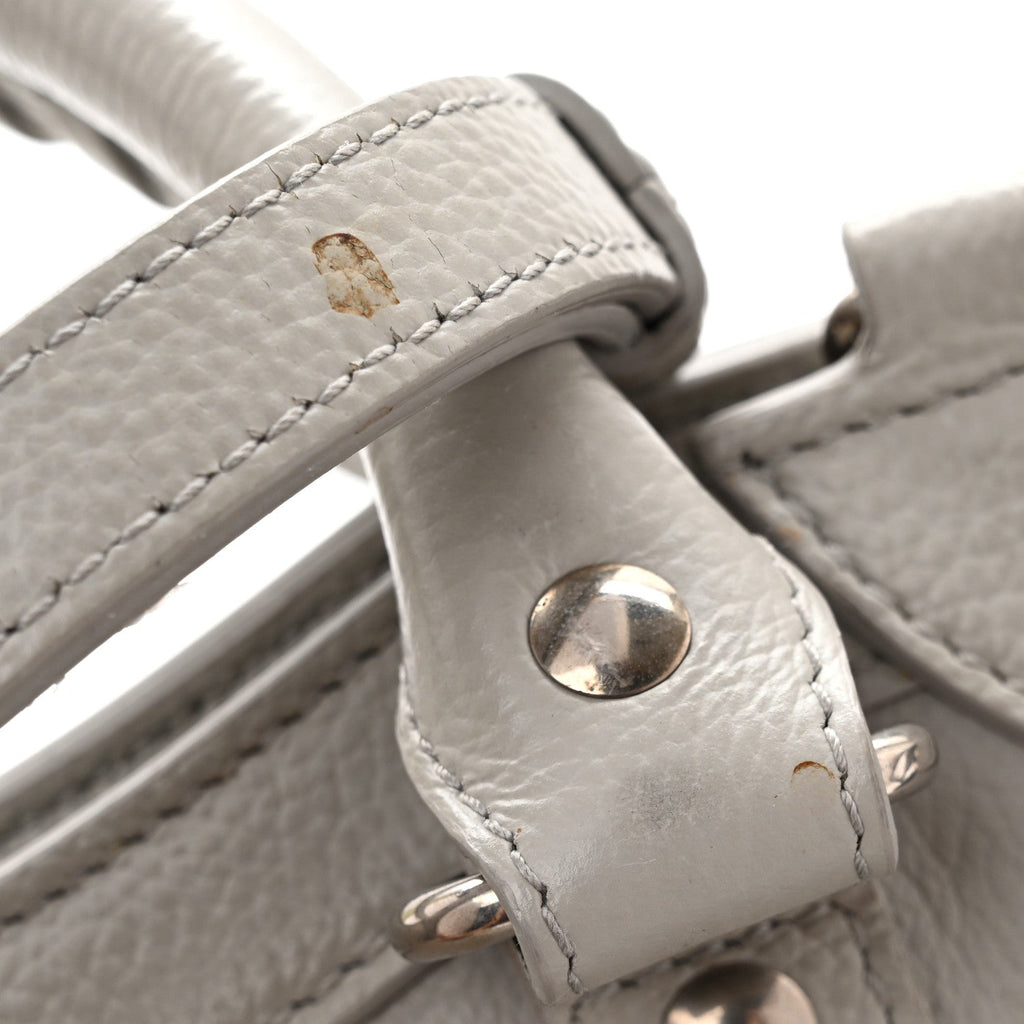 Grained Calfskin Neo Classic Silver Hardware S City Light Grey