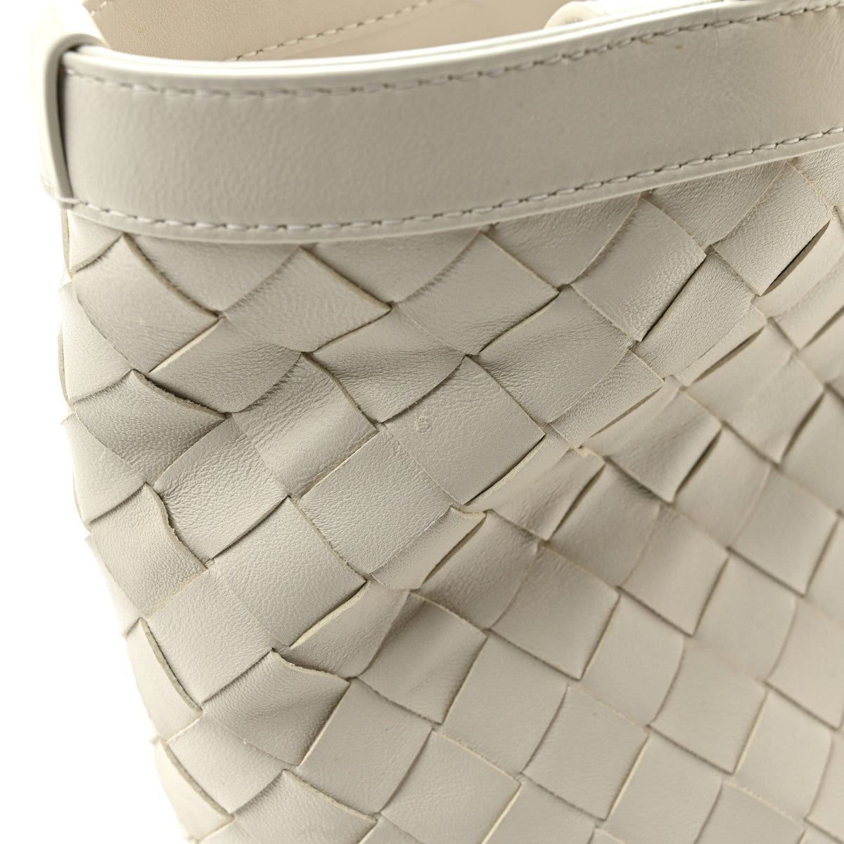 Nappa Intrecciato Small Flip Flap Tote Chalk