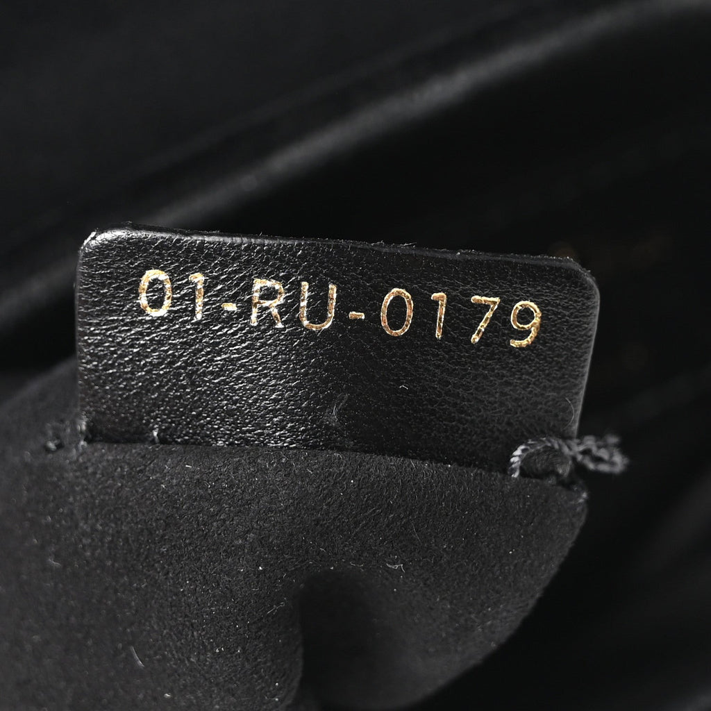 Velvet Crystal Mini Saddle Bag Black