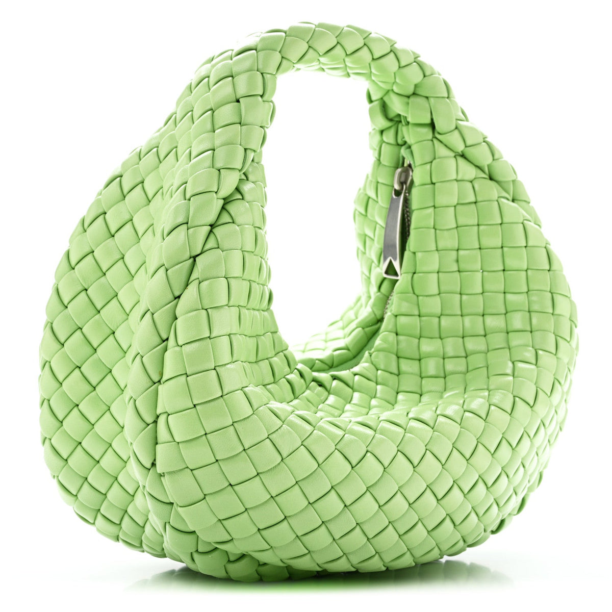 Lambskin Intrecciato Padded Mini Jodie Pistachio
