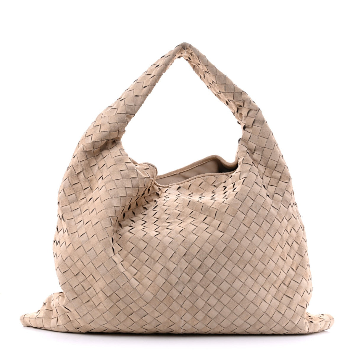 Suede Intrecciato Large Hop Ecru