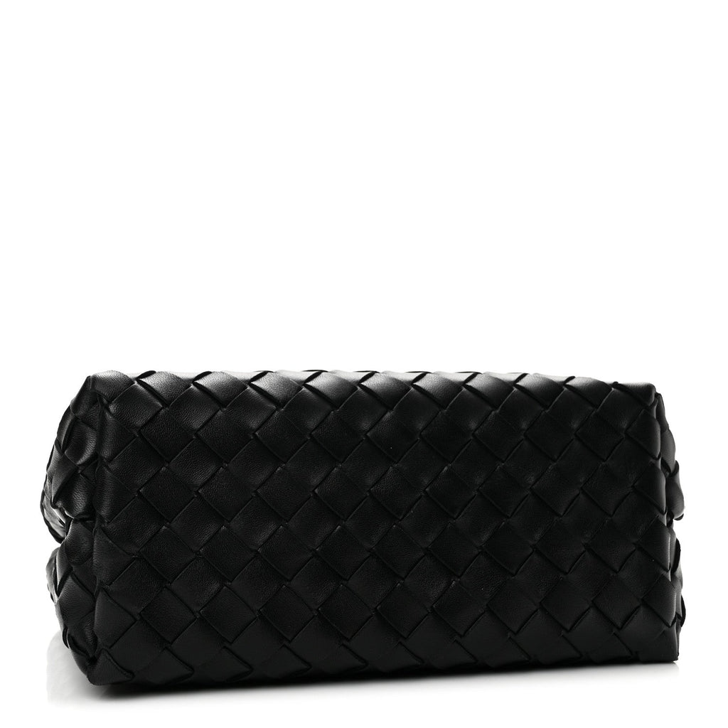 Nappa Intrecciato Small Andiamo With Chain Shoulder Bag Black