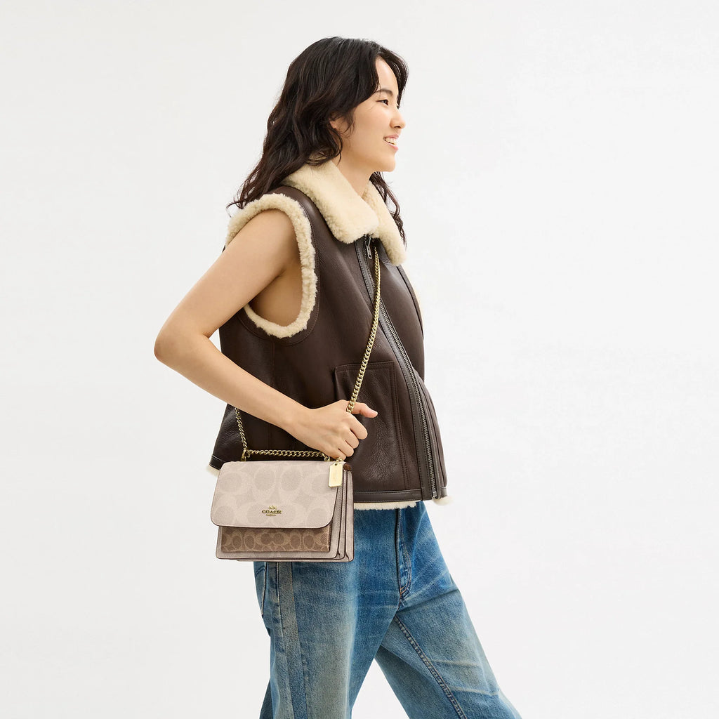Coach Outlet Klare Crossbody Bag In Blocked Signature Canvas