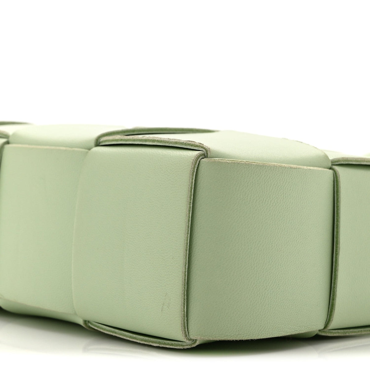 Nappa Maxi Intreccio Mini Arco East West Tote Pistachio