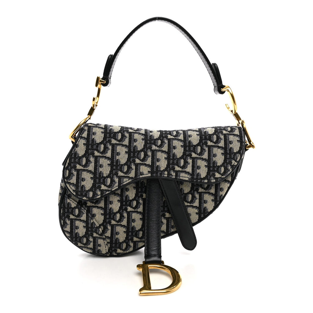 Oblique Mini Saddle Bag Blue