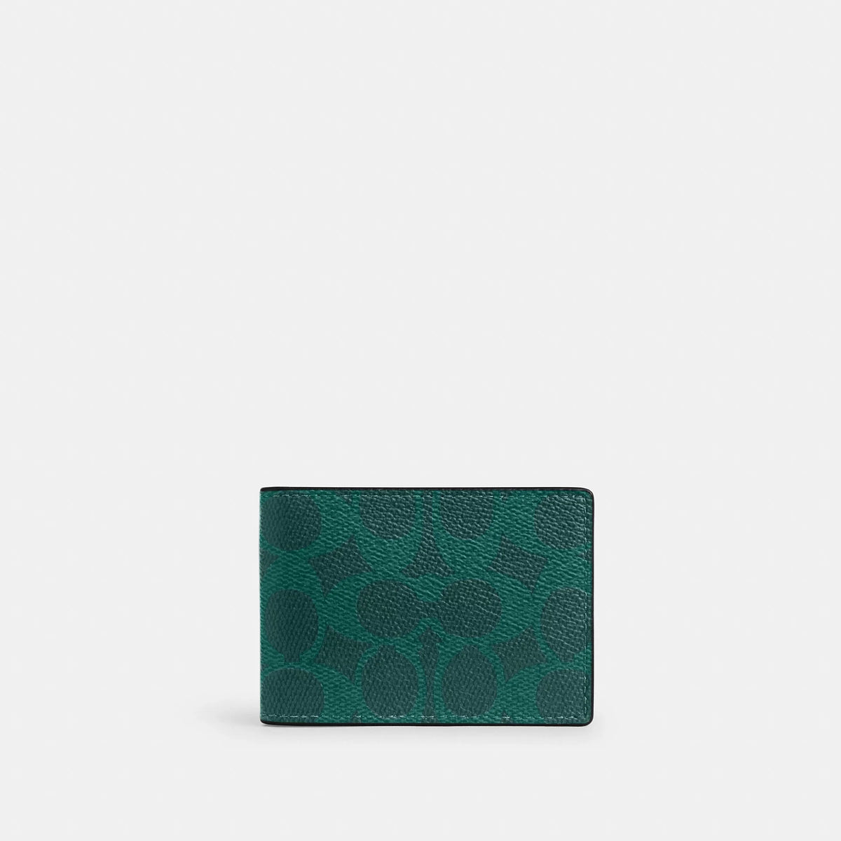 Coach Outlet Compact Billfold Wallet In Signature Canvas