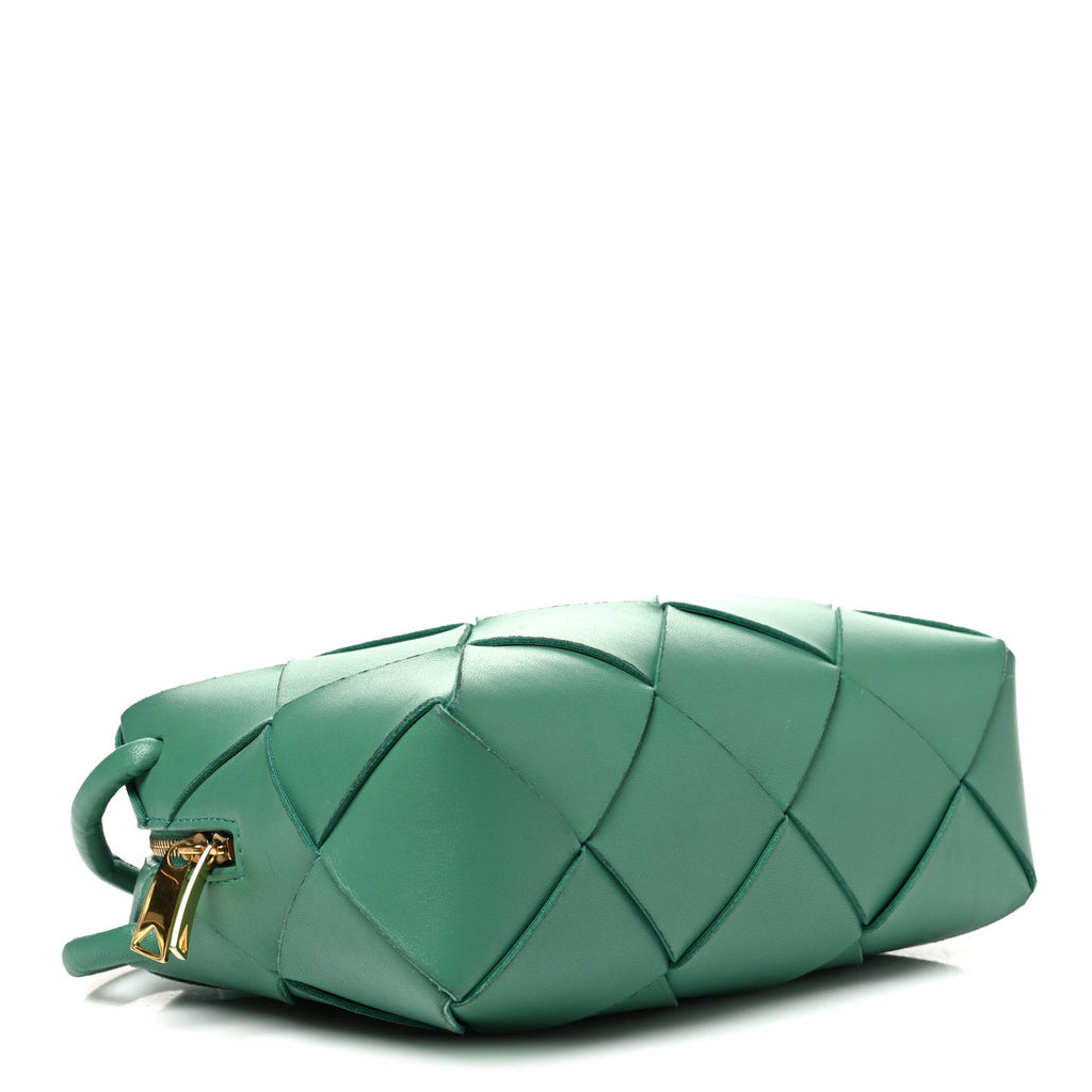 Lambskin Maxi Intrecciato Small Cassette Camera Bag Mermaid