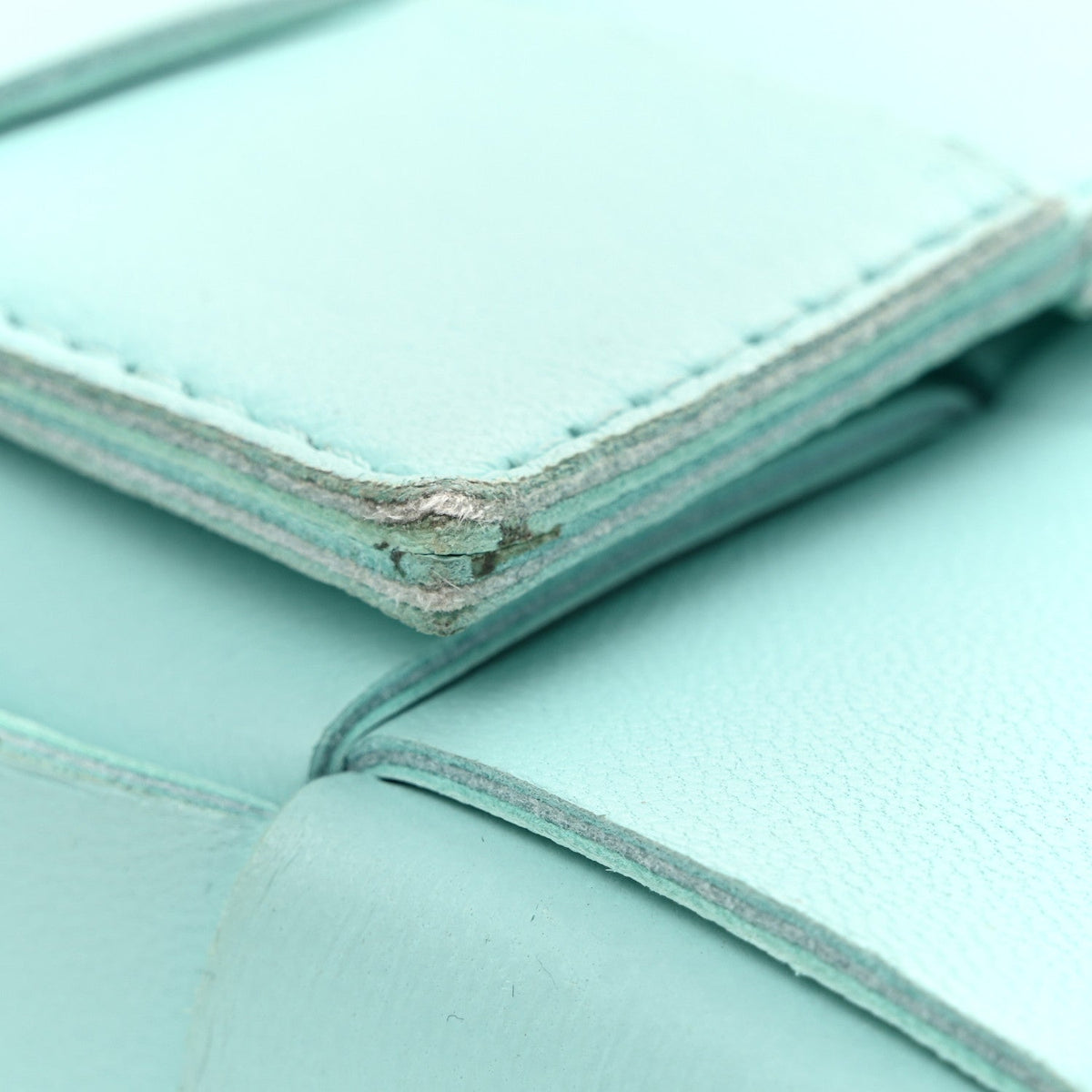 Lambskin Maxi Intrecciato Small Cassette Crossbody Bag  Celadon