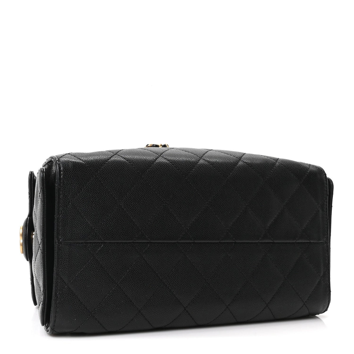 Caviar Quilted Small Chanel 25 Handbag Black