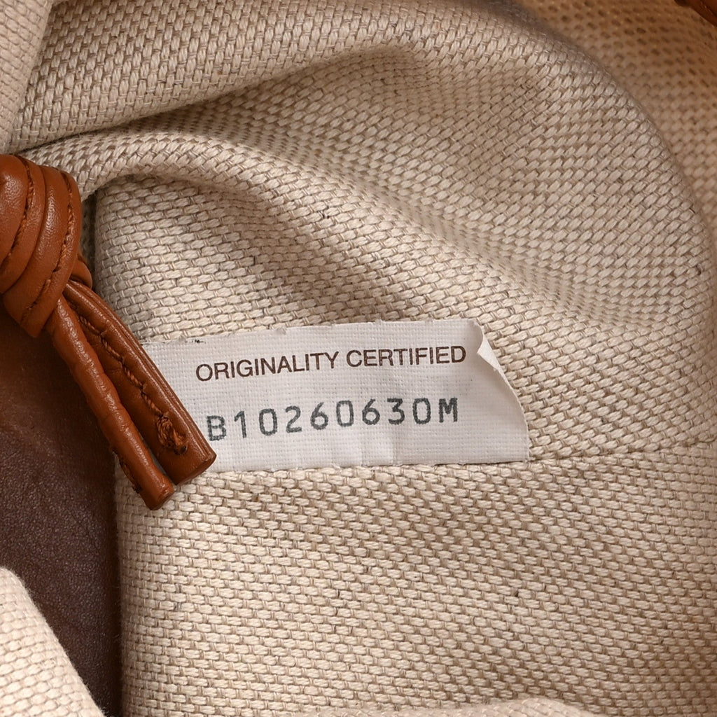 Calfskin Intrecciato Small Foulard Kalimero Bucket Bag Wood