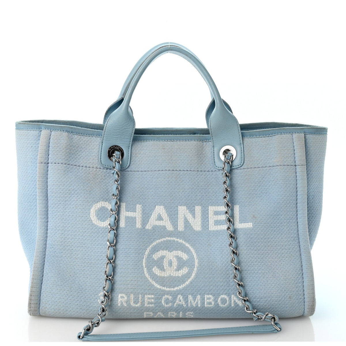 Mixed Fibers Small Deauville Tote Light Blue