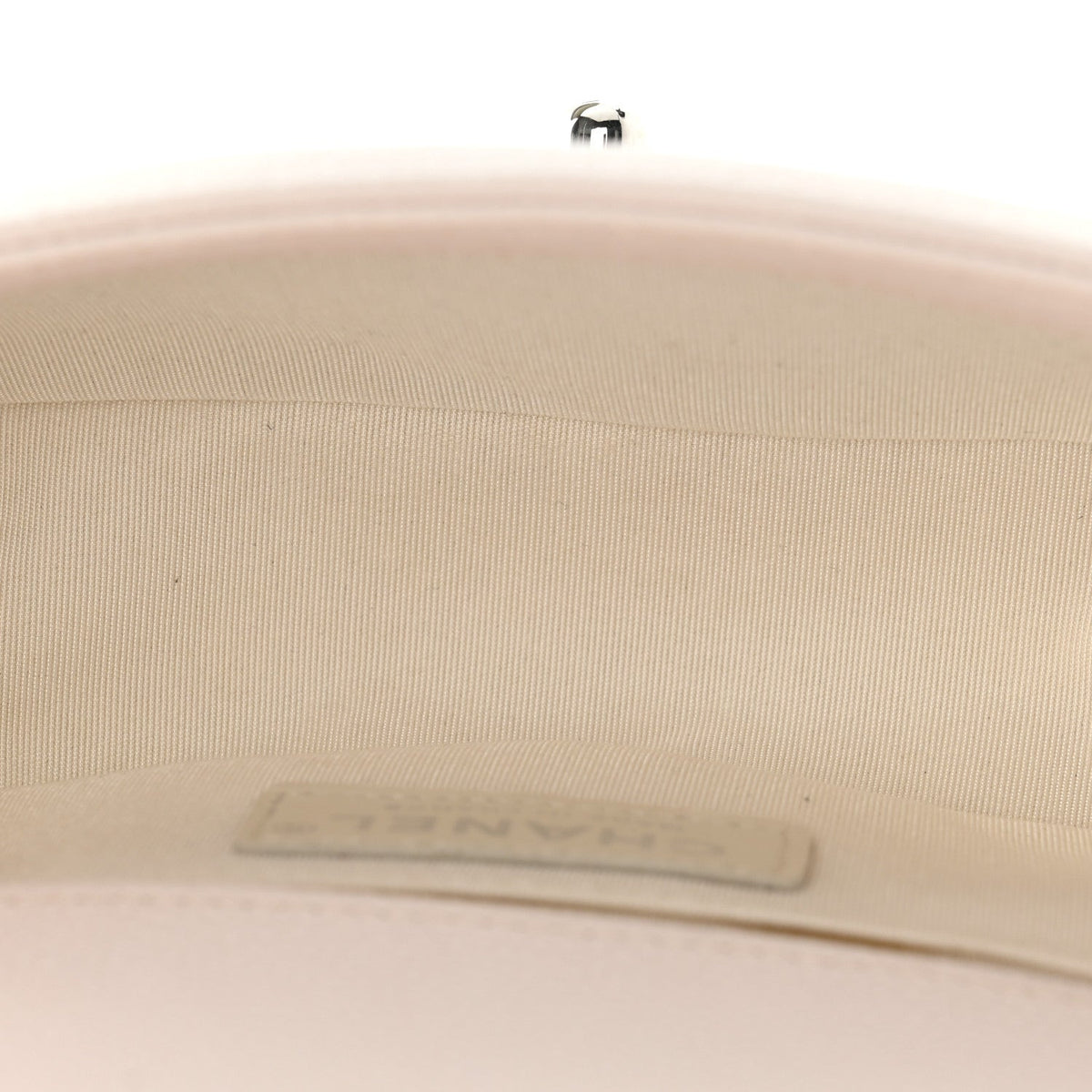 Caviar Quilted Small Boy Flap White