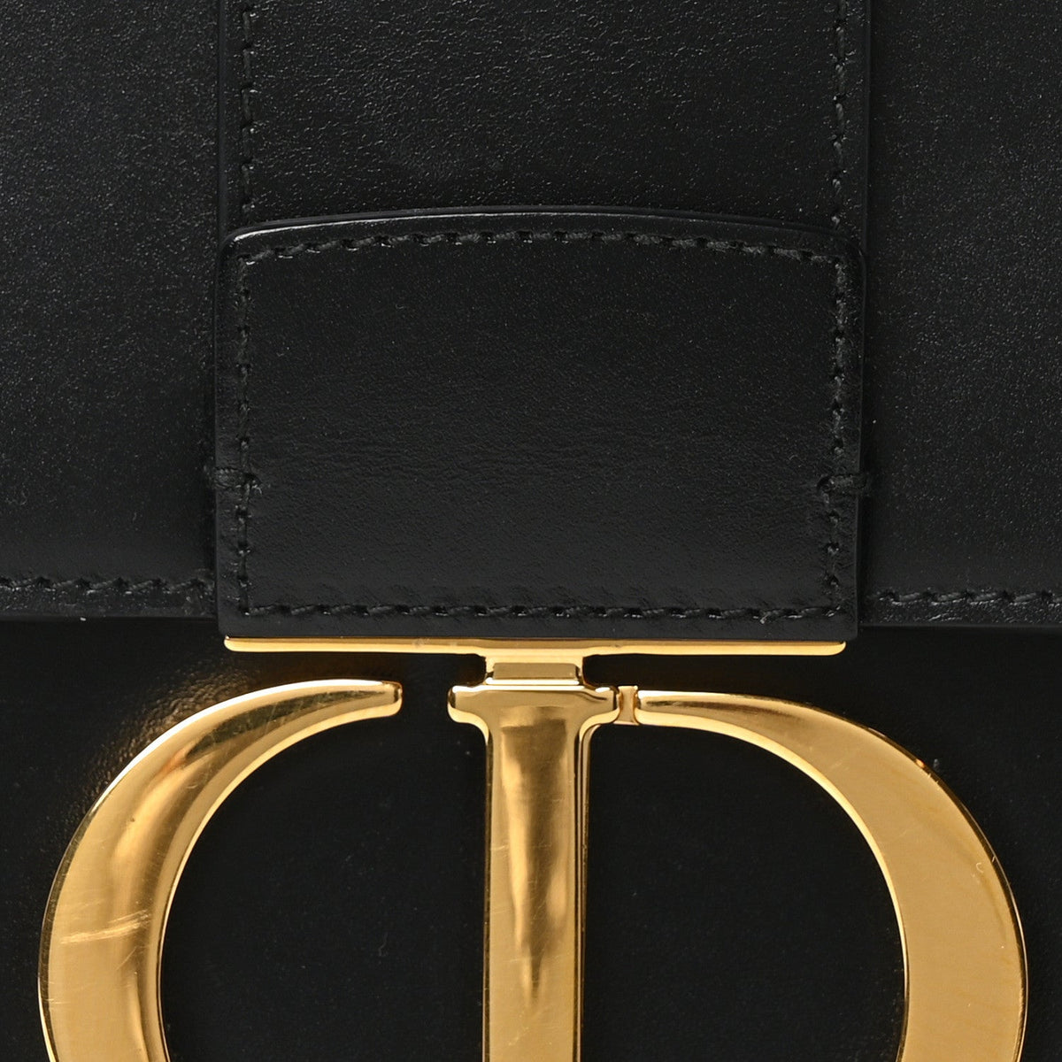 Smooth Calfskin 30 Montaigne Flap Bag Black