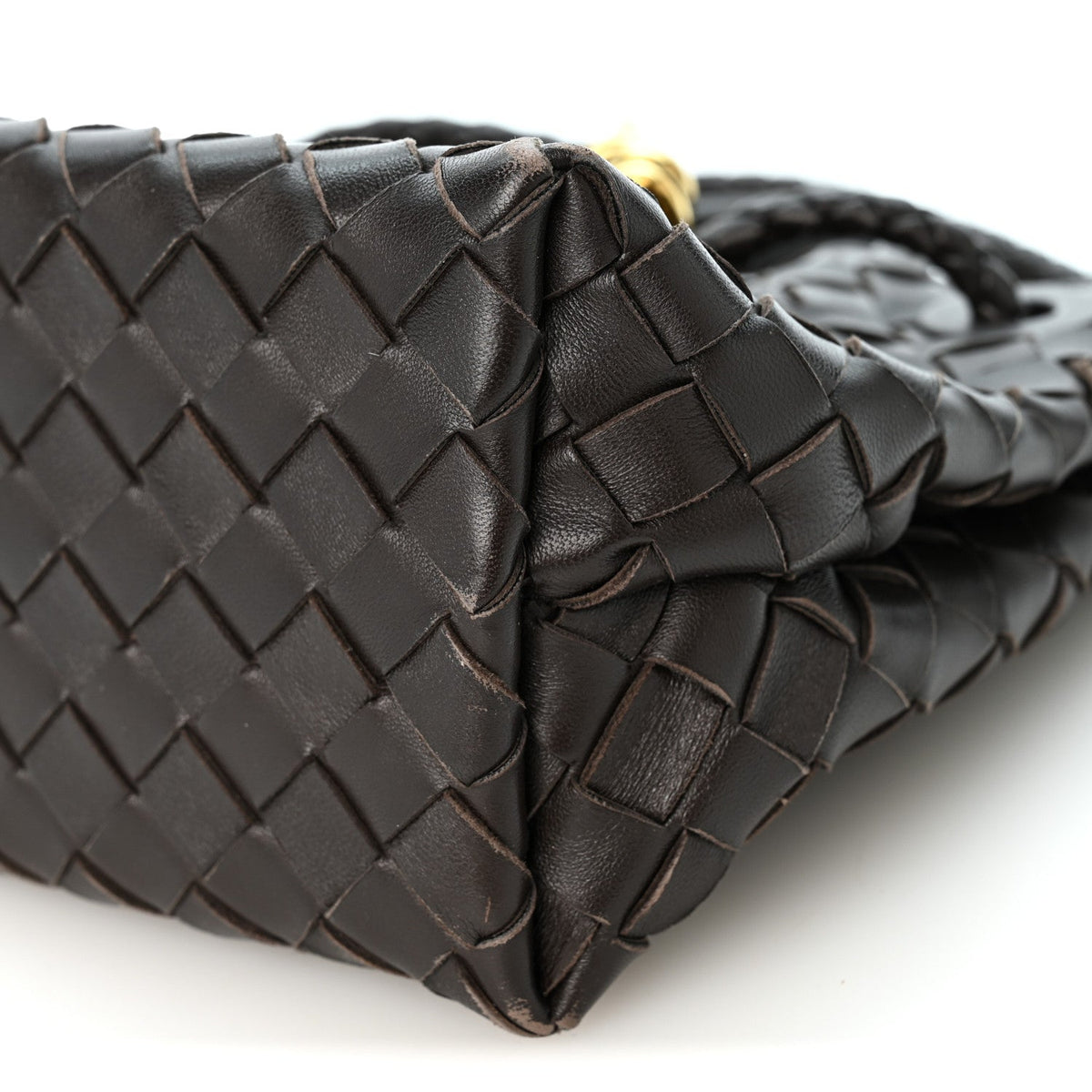 Nappa Intrecciato Small Andiamo Shoulder Bag Fondant