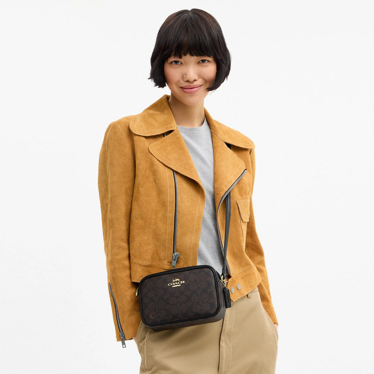 Coach Outlet Mini Jamie Camera Bag In Signature Canvas