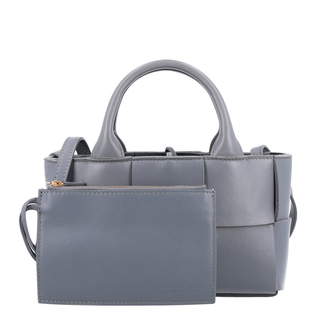 Lambskin Maxi Intreccio Candy Arco Tote Thunder