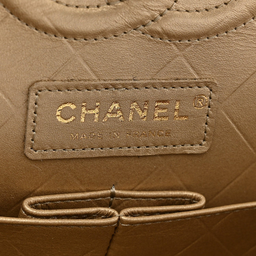 Lambskin Quilted Medium Rue Cambon Charms Double Flap Black