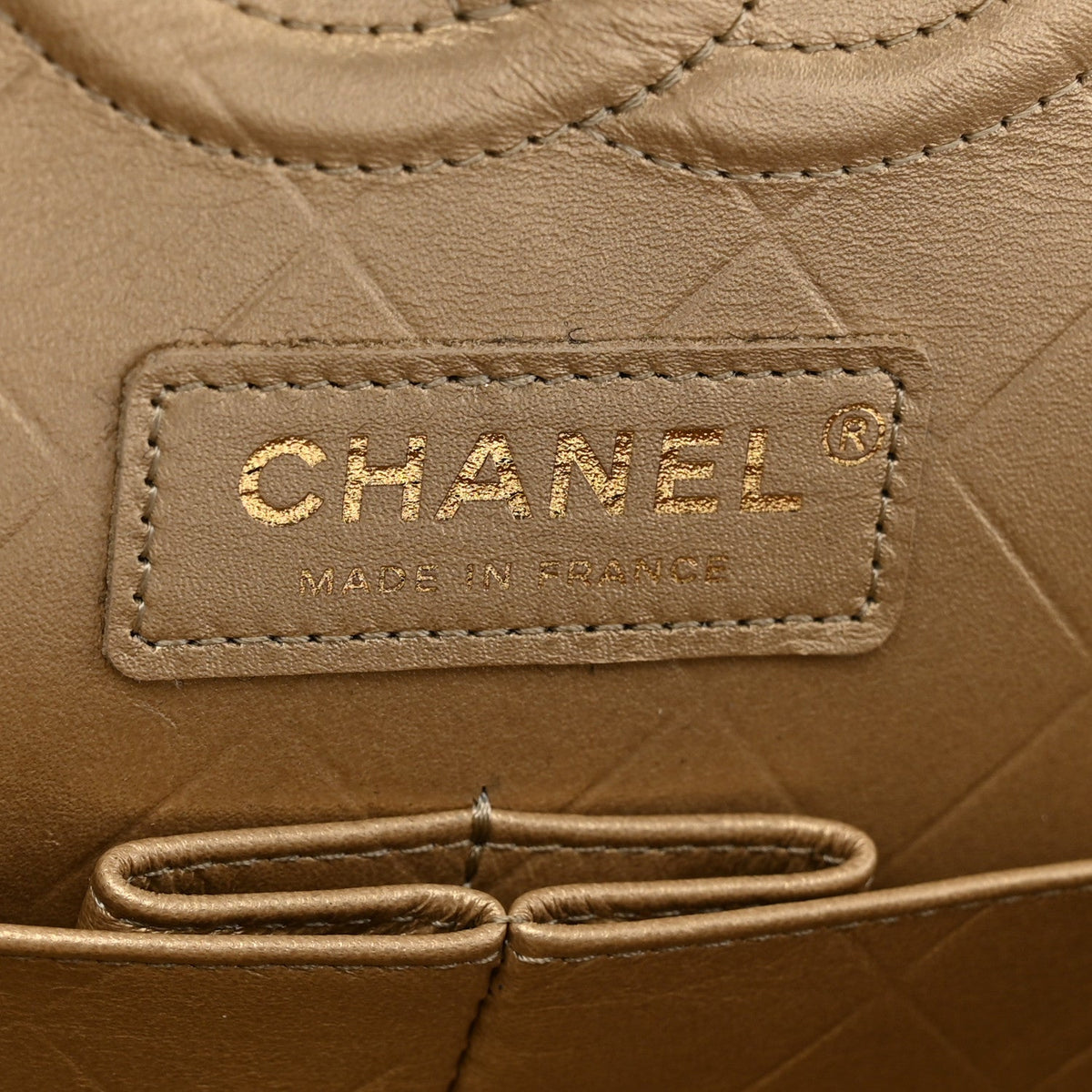 Lambskin Quilted Medium Rue Cambon Charms Double Flap Black