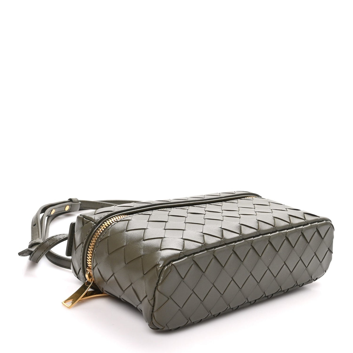 Calfskin Intrecciato Bang Bang Vanity Case Cypress