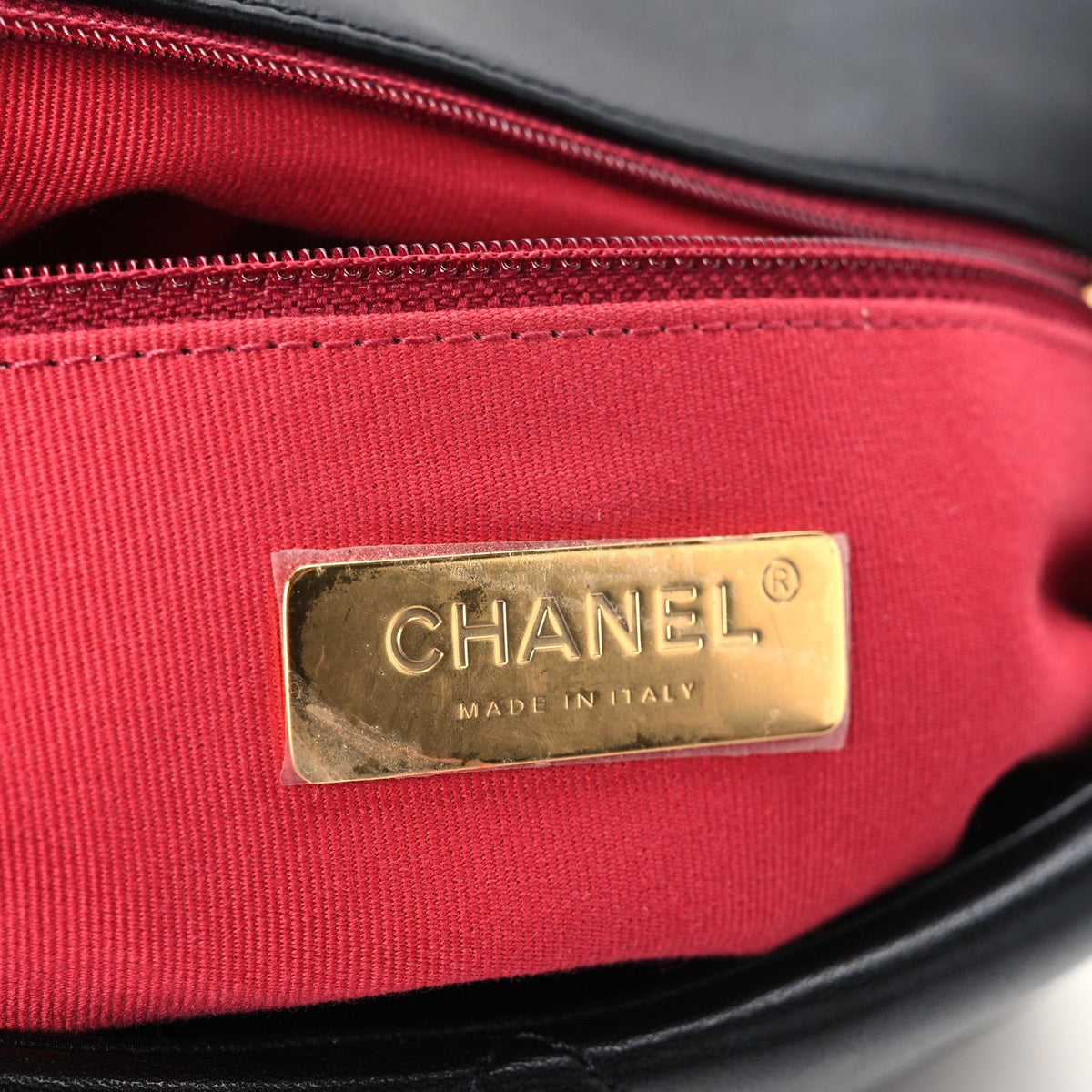 Goatskin Quilted Large Chanel 19 Flap Black