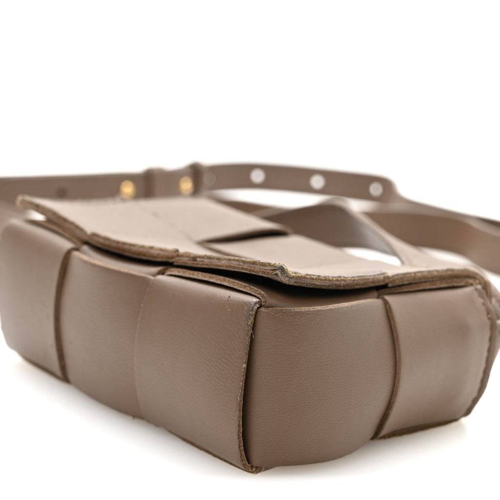 Lambskin Maxi Intrecciato Extra Mini Cassette Crossbody Bag Acorn