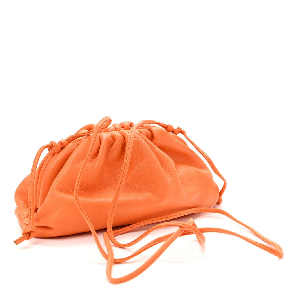 Butter Calfskin The Mini Pouch Tangerine