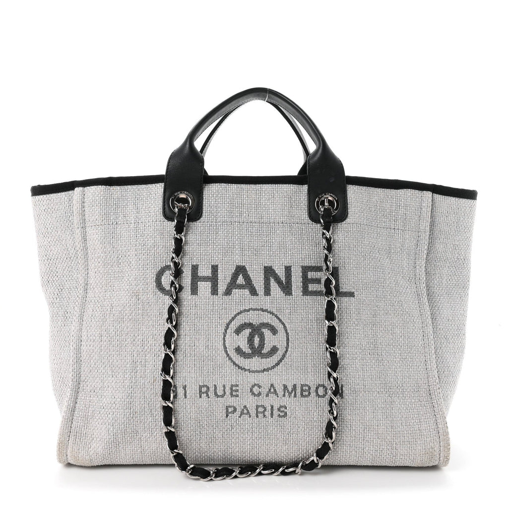 Canvas Deauville Large Tote Grey