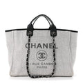 Canvas Deauville Large Tote Grey