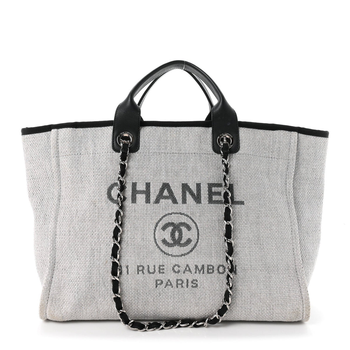 Canvas Deauville Large Tote Grey