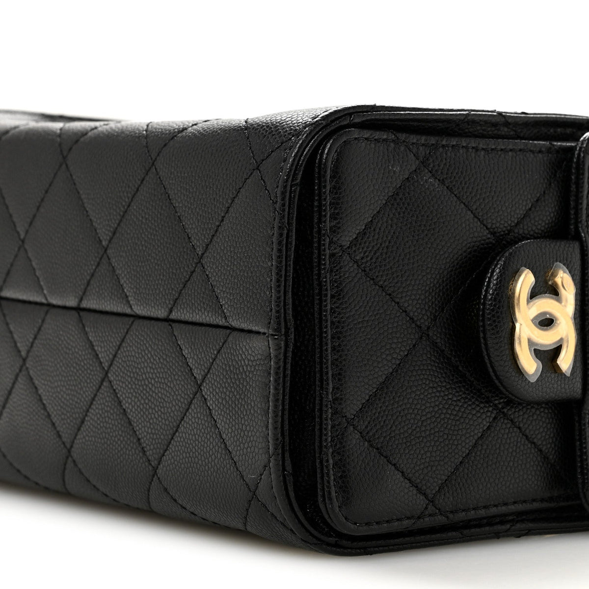 Caviar Quilted Mini Chanel 25 Handbag Black