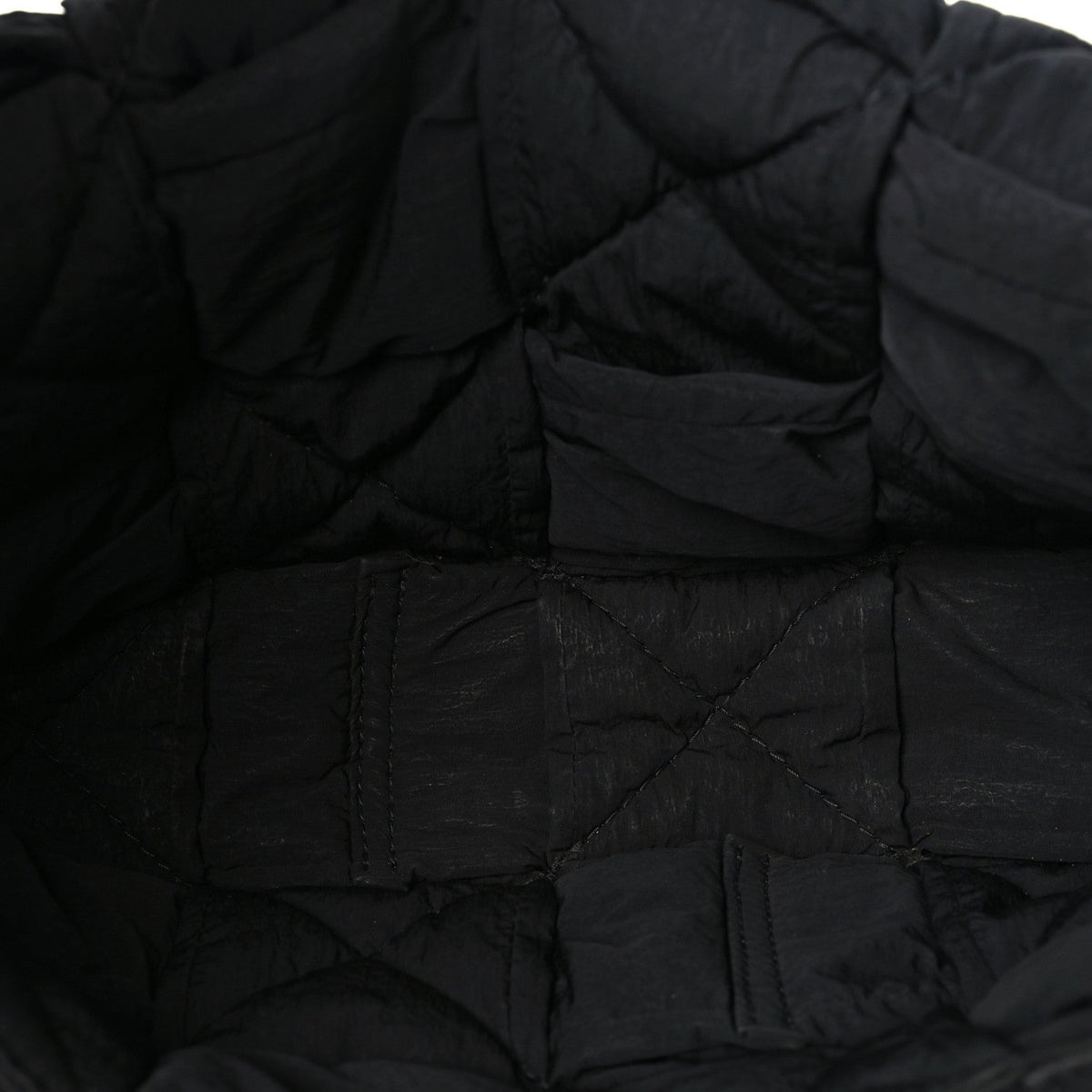 Nylon Intrecciato Padded Tech Cassette Bag Black