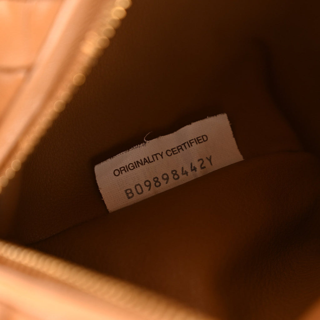 Nappa Intrecciato Teen Jodie Hobo Caramel