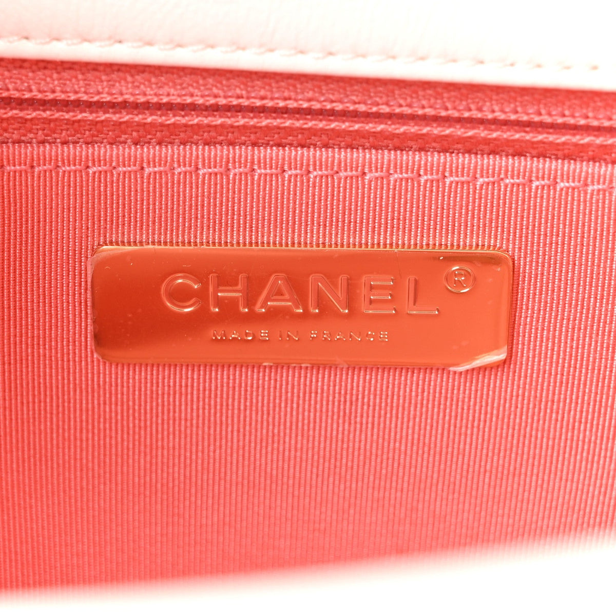 Lambskin Quilted Large Chanel 19 Flap White