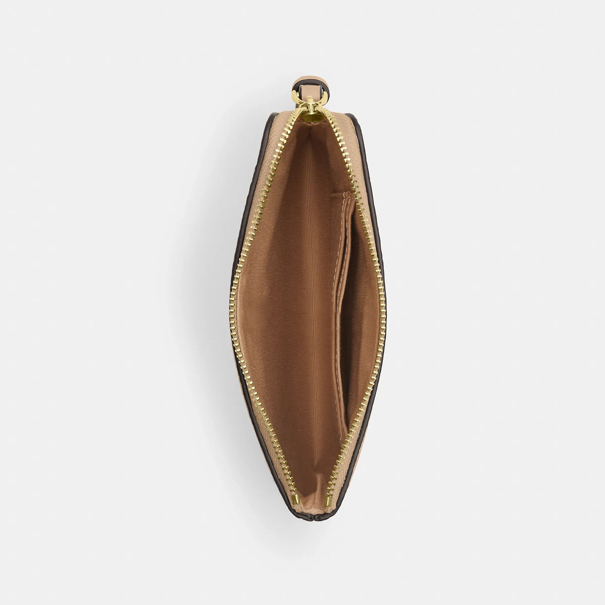 Coach Outlet Corner Zip Wristlet In Signature Leather