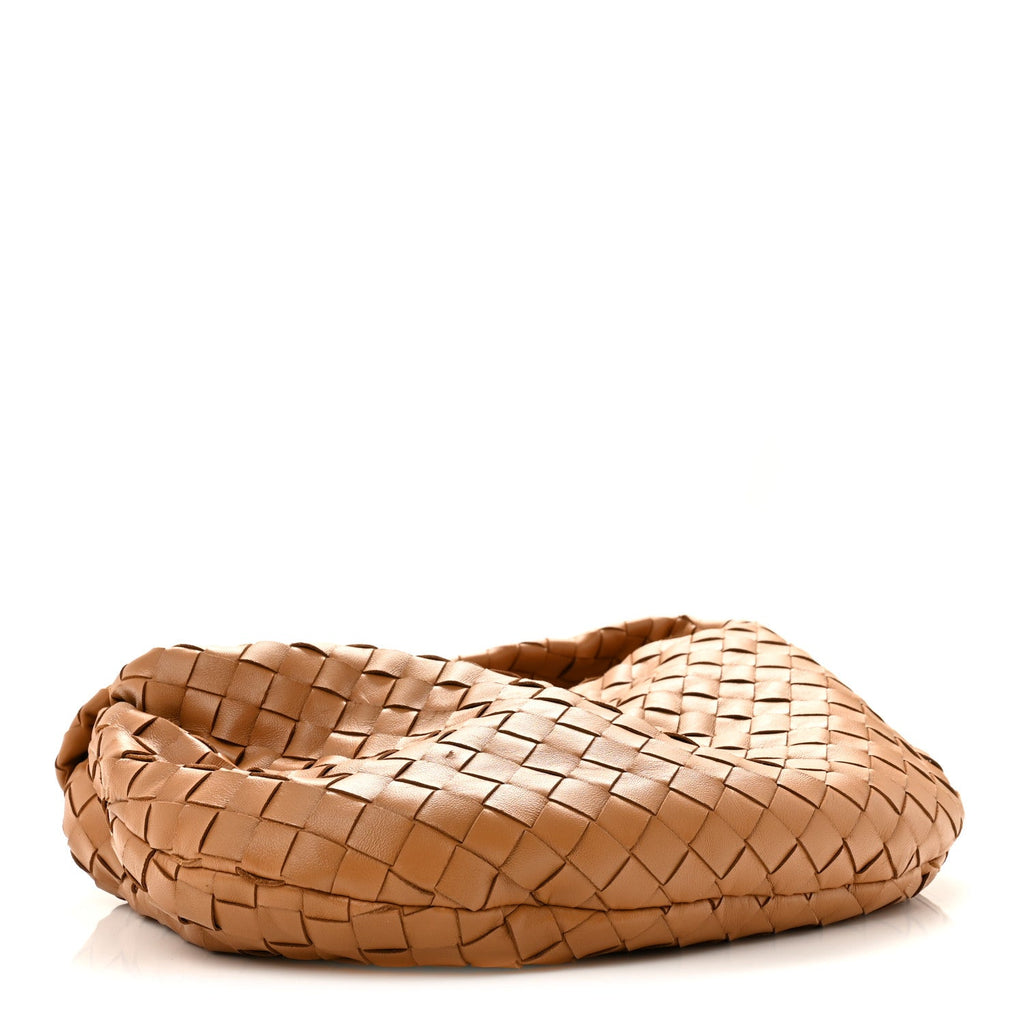Nappa Intrecciato Teen Jodie Hobo Caramel