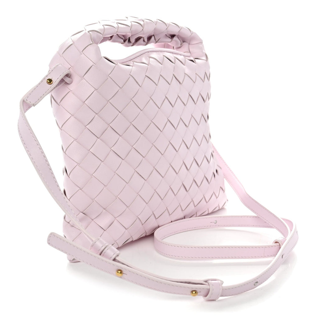 Calfskin Intrecciato Mini Hop Bliss Washed