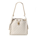 Caviar Quilted Medium Chanel 25 Handbag White