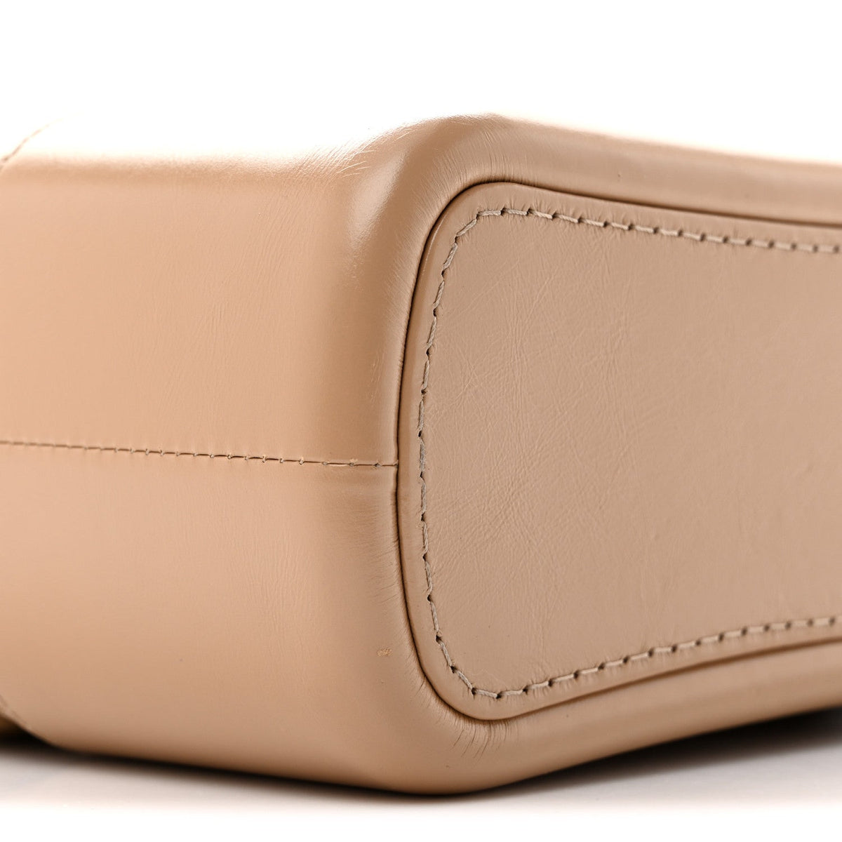 Aged Calfskin Quilted New Medium Gabrielle Hobo Beige
