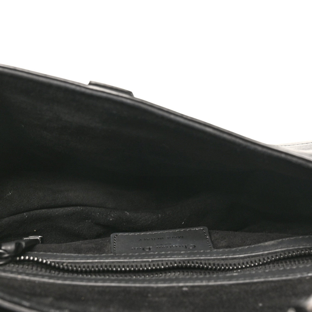 Ultra Matte Calfskin Saddle Bag Black