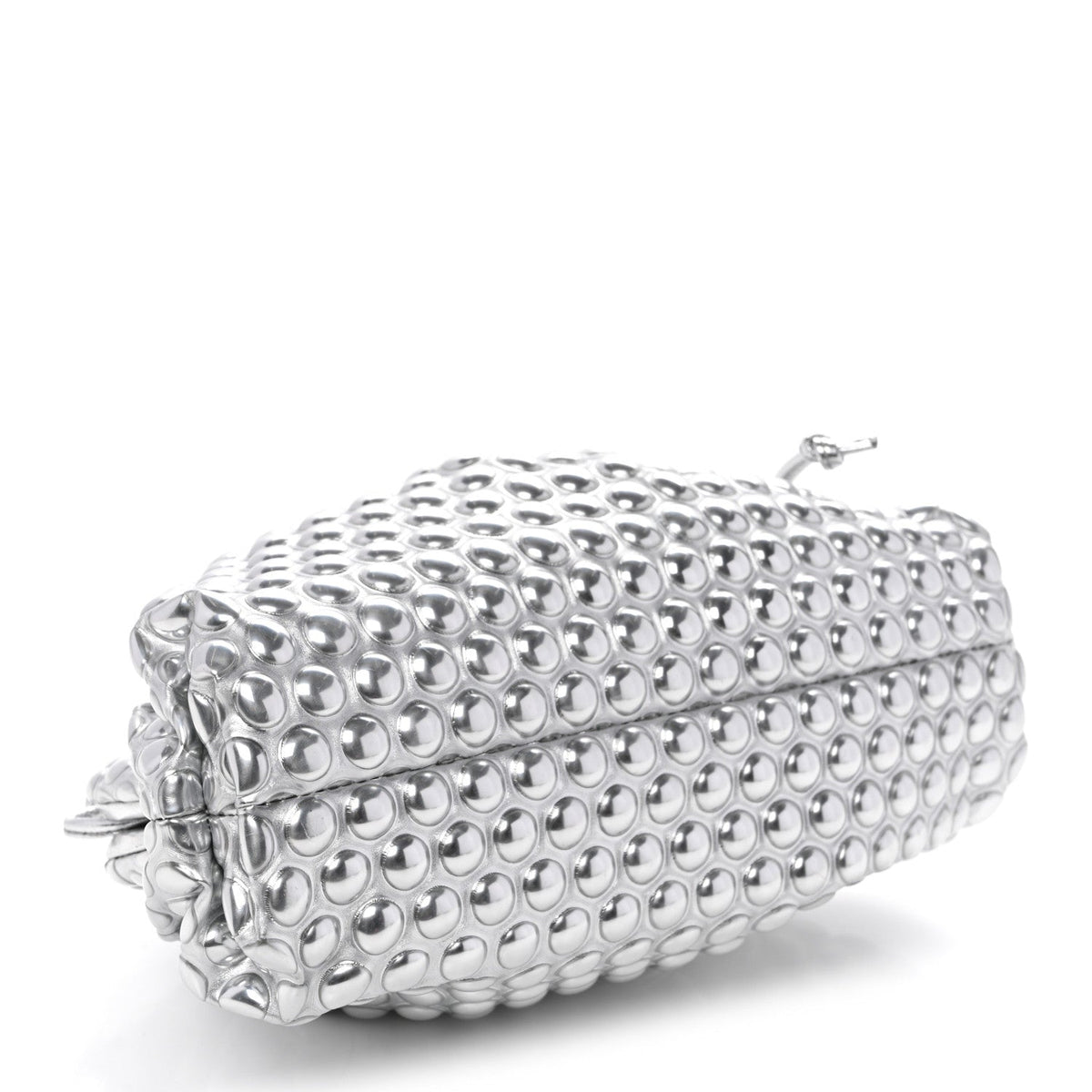 Metallic Fabric Bubble Wrap The Mini Pouch Silver