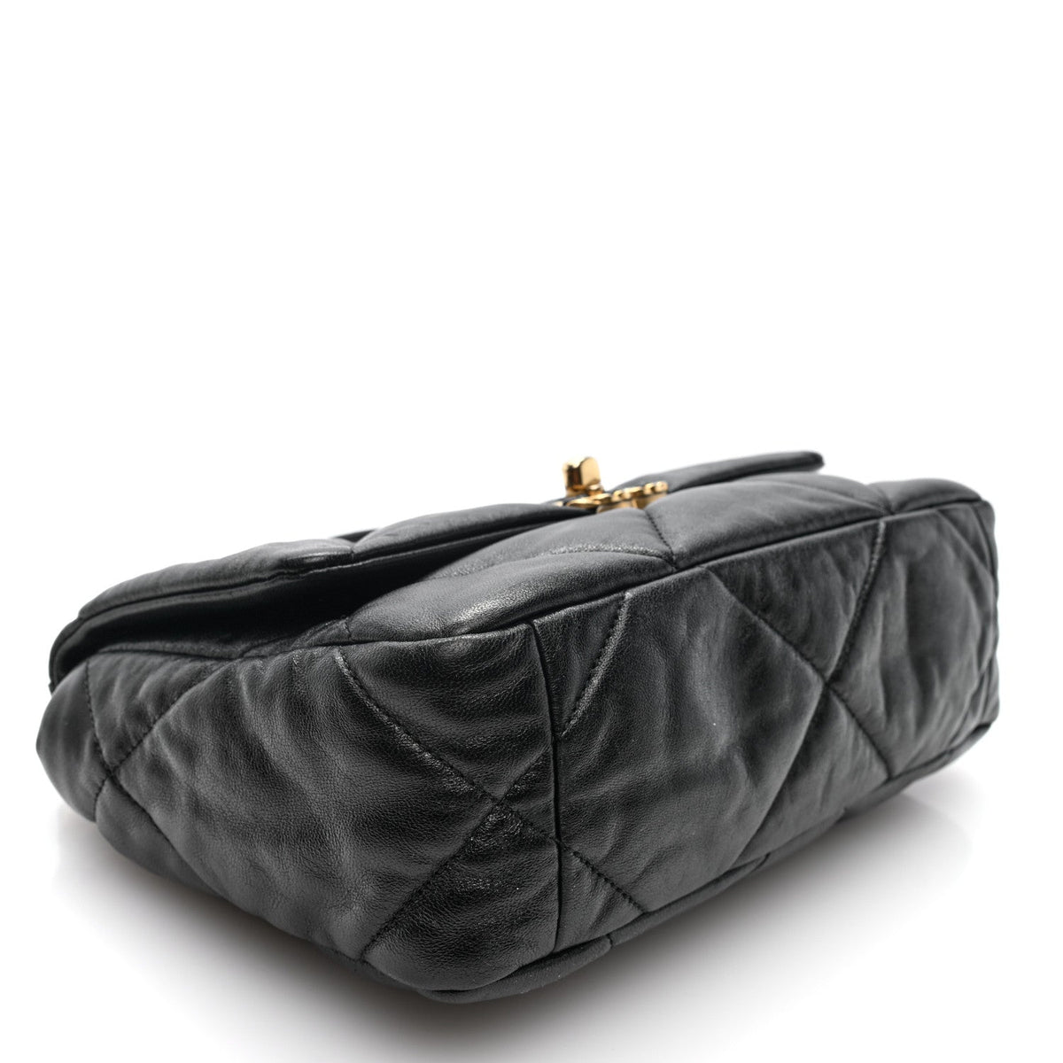 Lambskin Quilted Medium Chanel 19 Flap Black