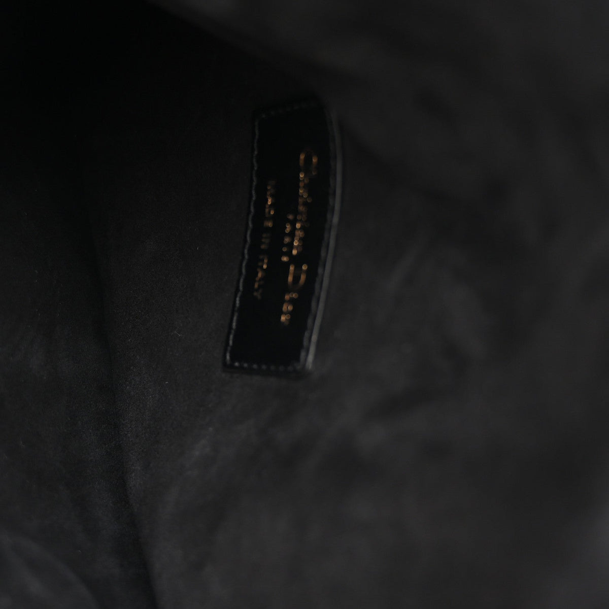 Calfskin Saddle Belt Bag Black