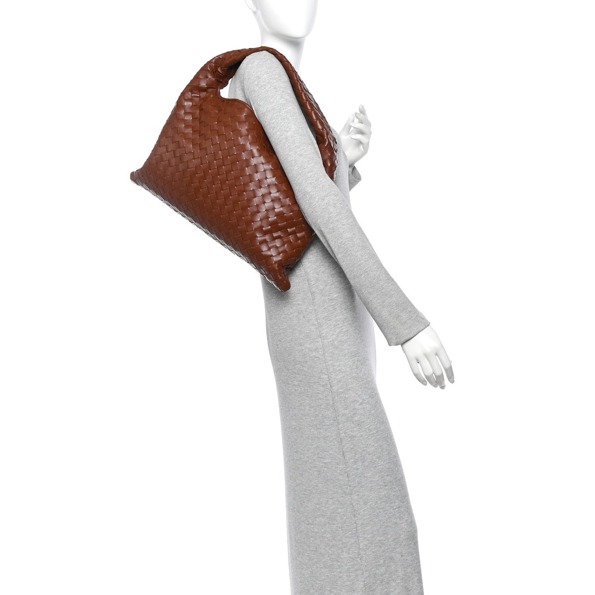Calfskin Intrecciato Small Hop Sapele