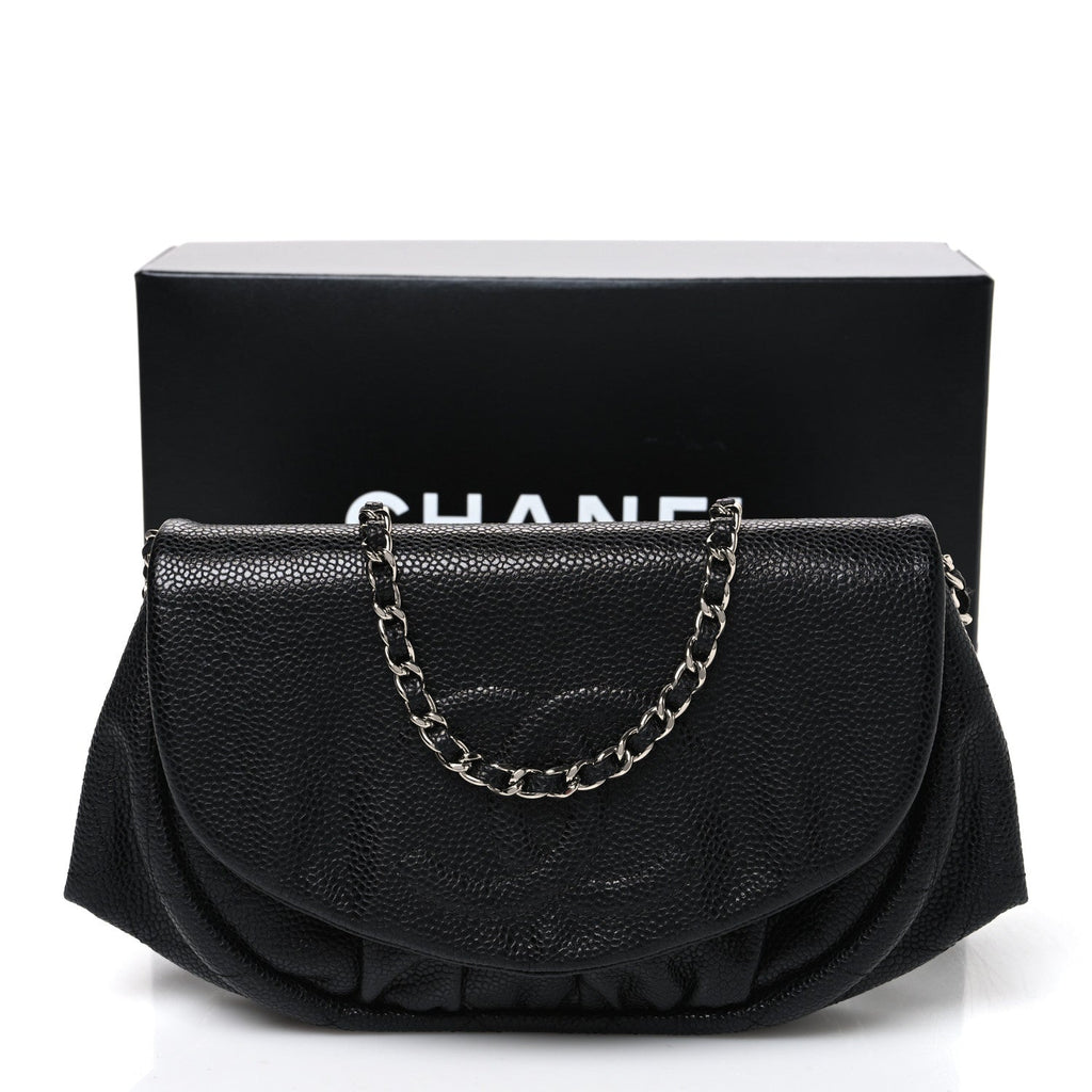 Caviar Half Moon Wallet On Chain WOC Black