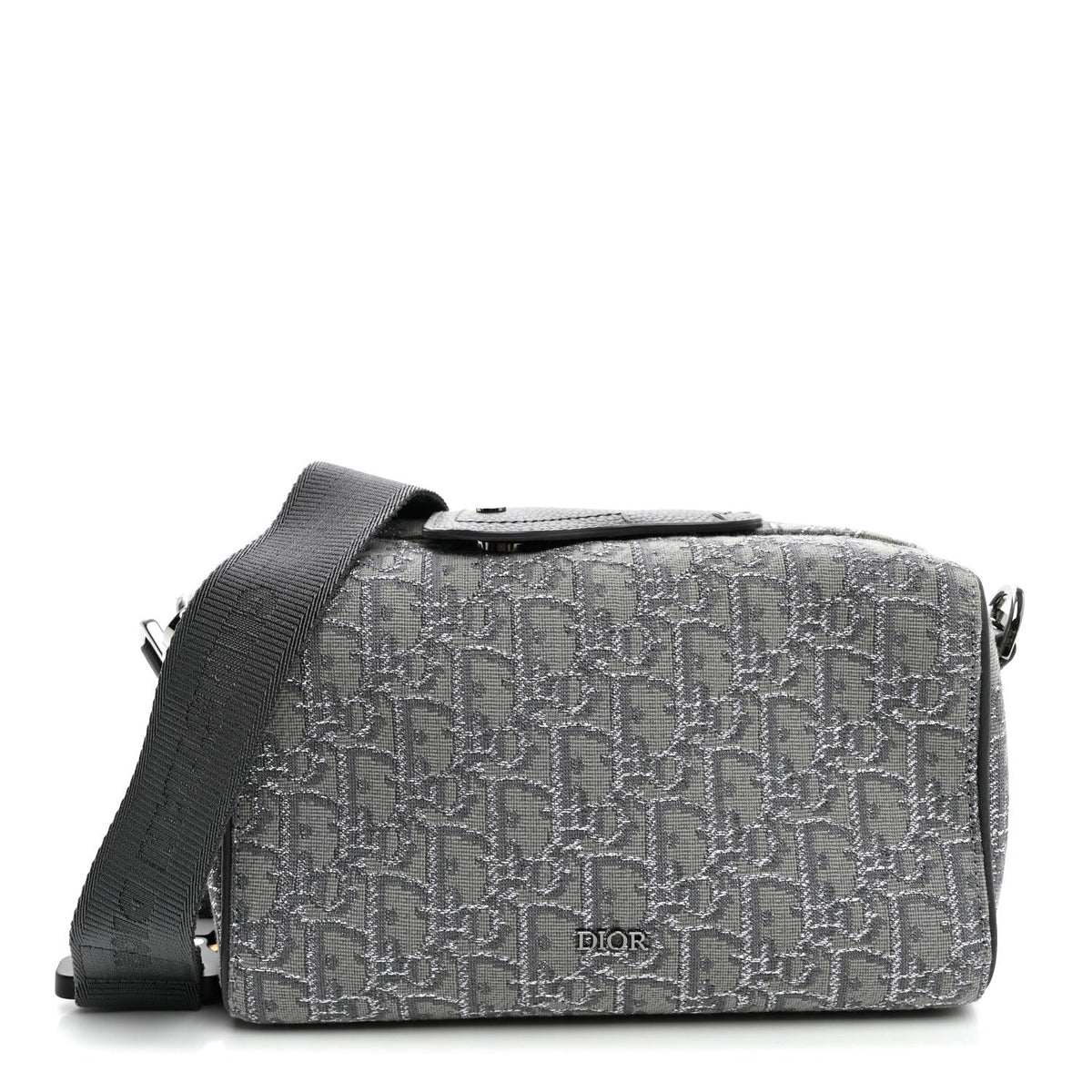 Oblique Jacquard Lingot 22 Bag Silver