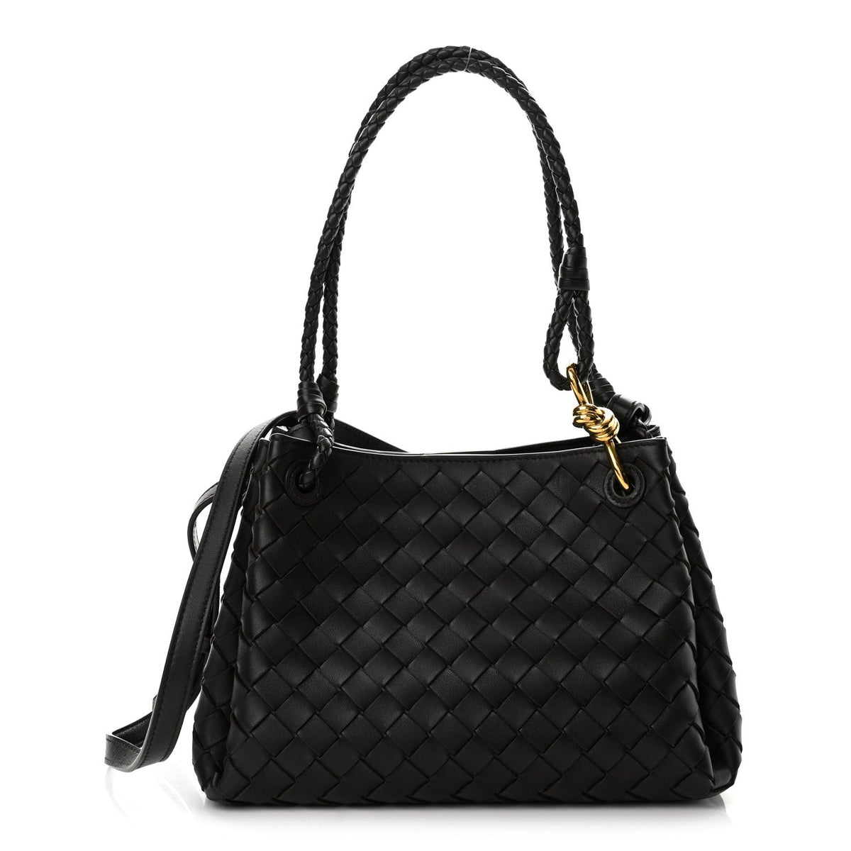 Nappa Intrecciato Medium Parachute Shoulder Bag Fondant
