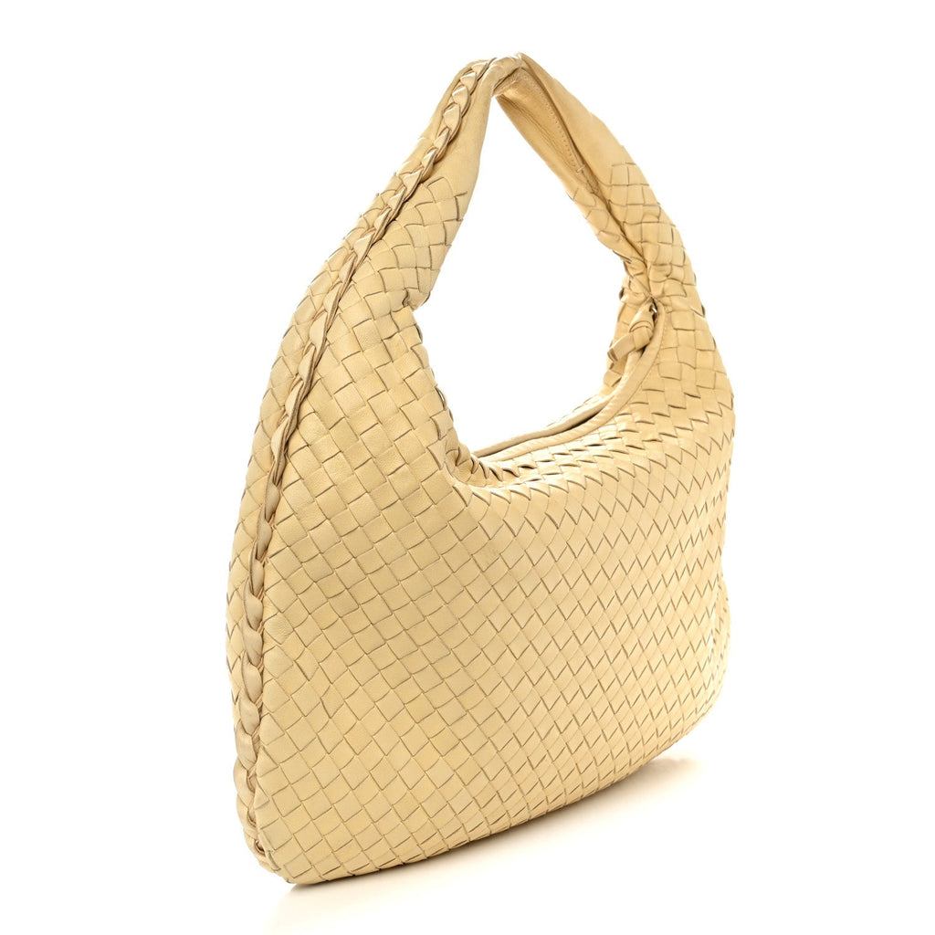 Nappa Intrecciato Medium Veneta Hobo Banane