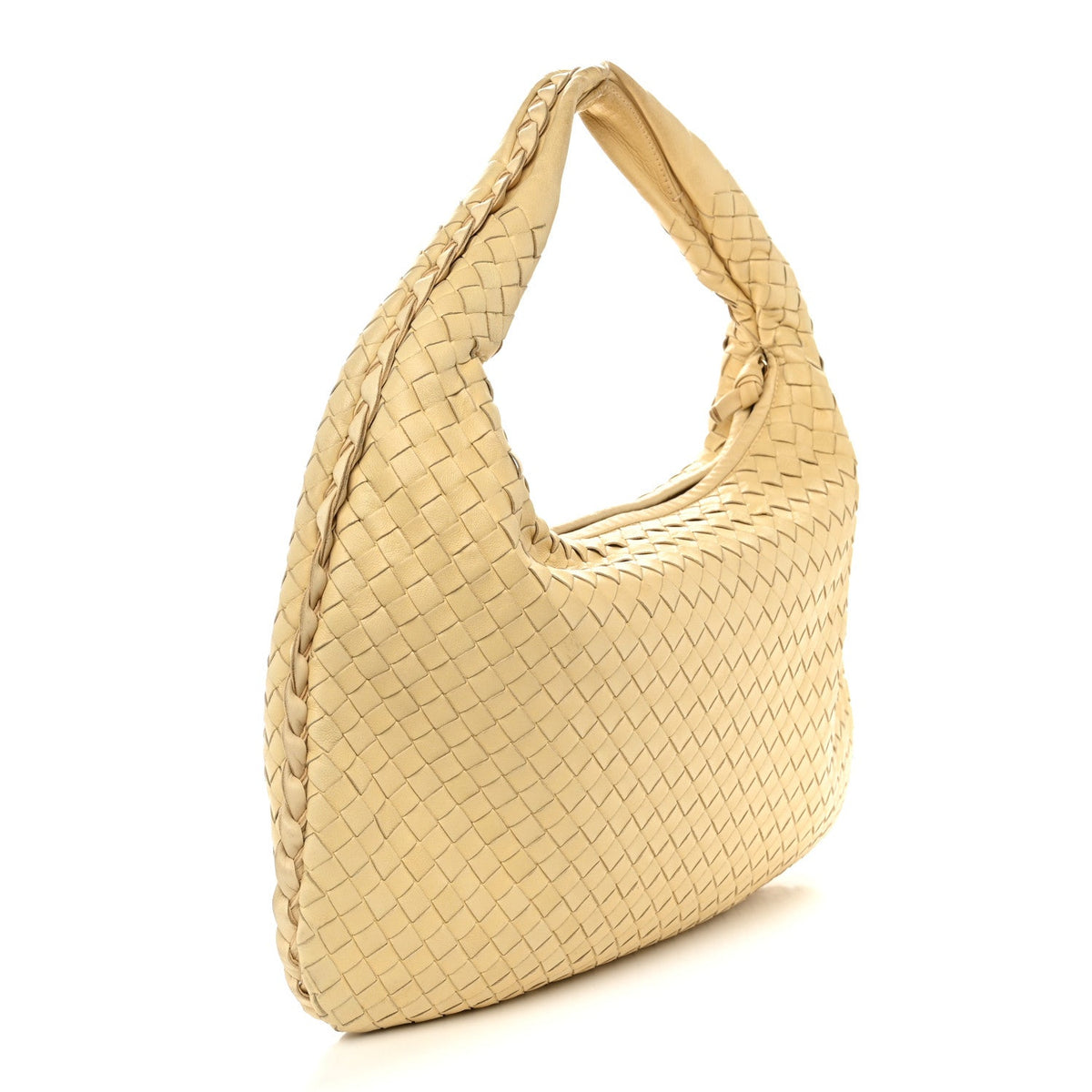 Nappa Intrecciato Medium Veneta Hobo Banane